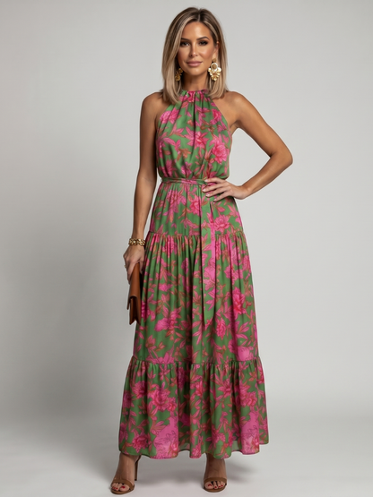 Marguerite | Draped Halter Midi Dress