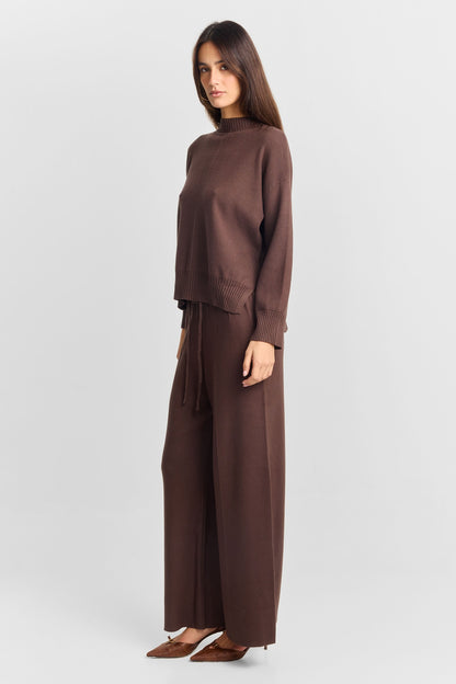 Céleste Knit Pant Brown