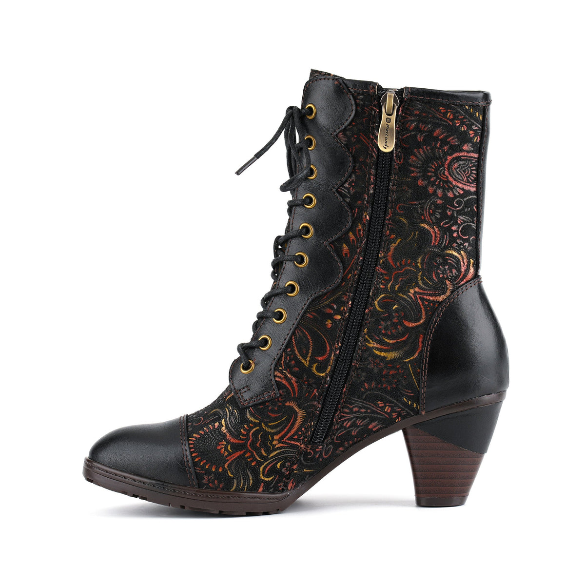 Elena | Lace-Up Mid-Calf Boots