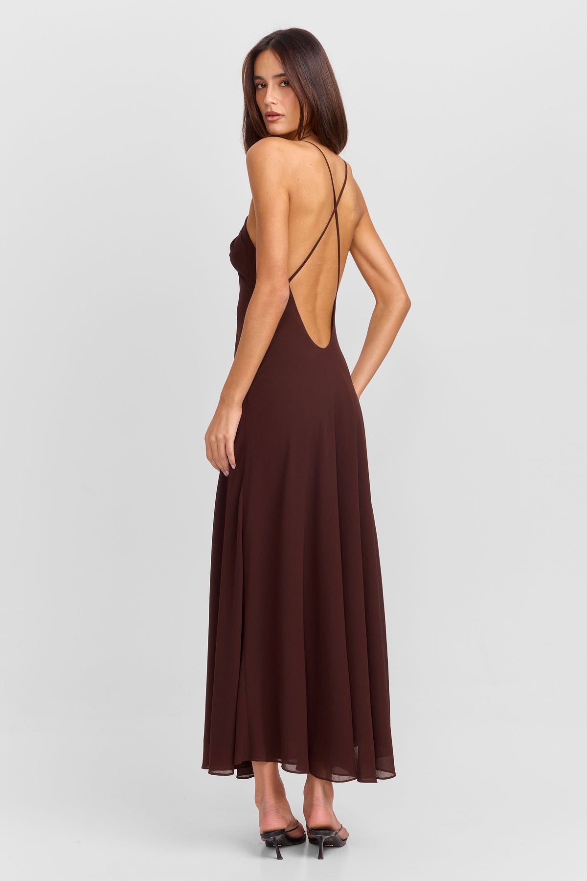Grace Maxi Dress Chocolate
