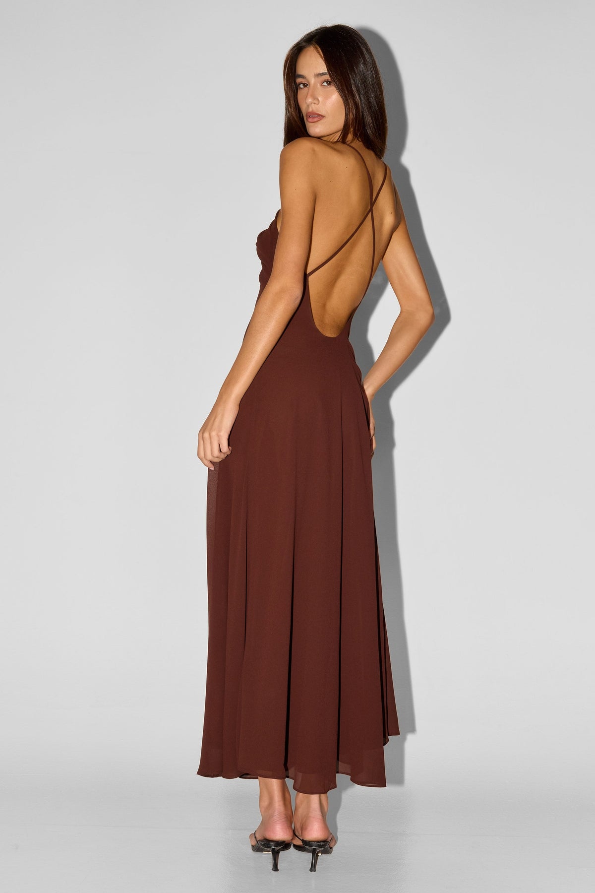 Grace Maxi Dress Chocolate