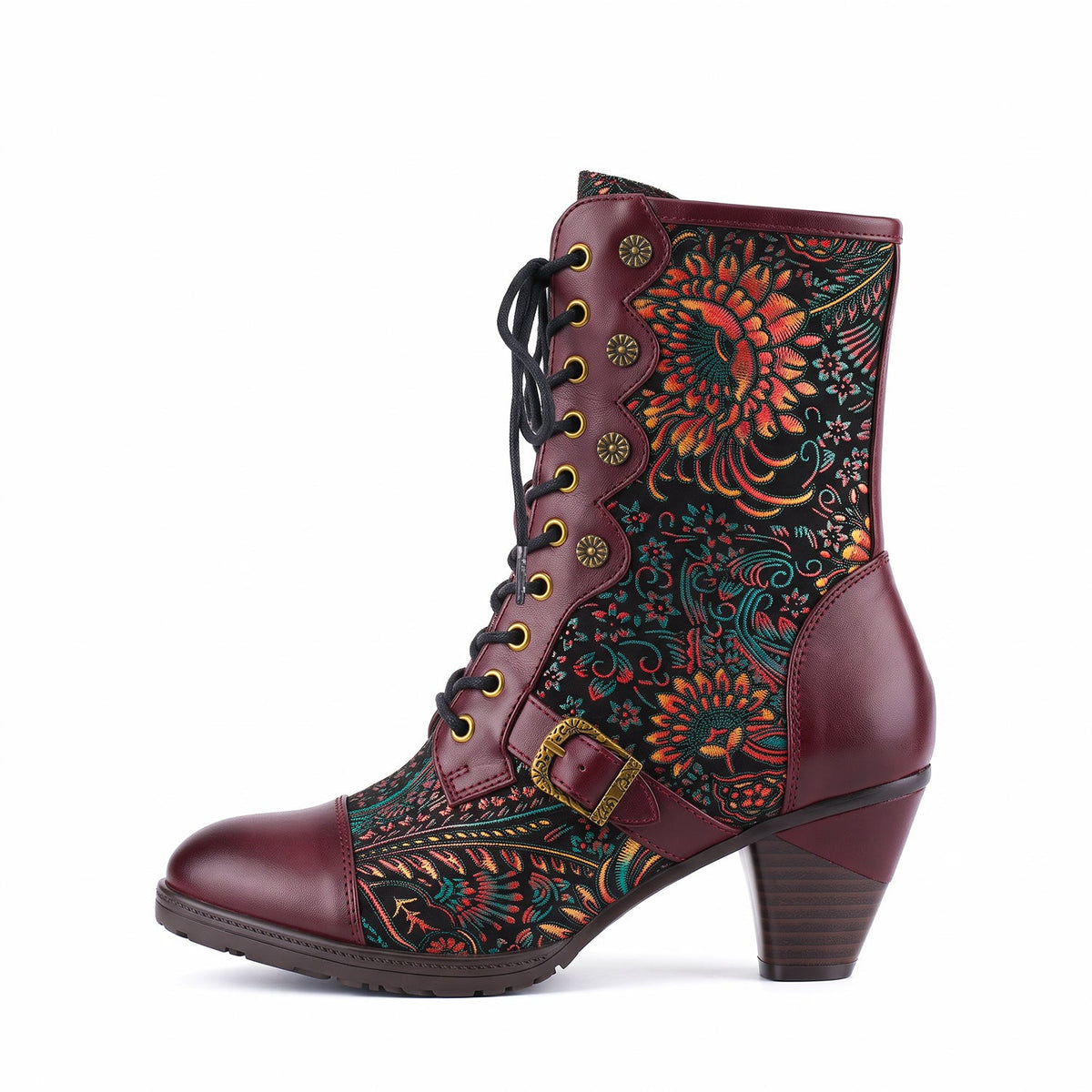 Elena | Lace-Up Mid-Calf Boots