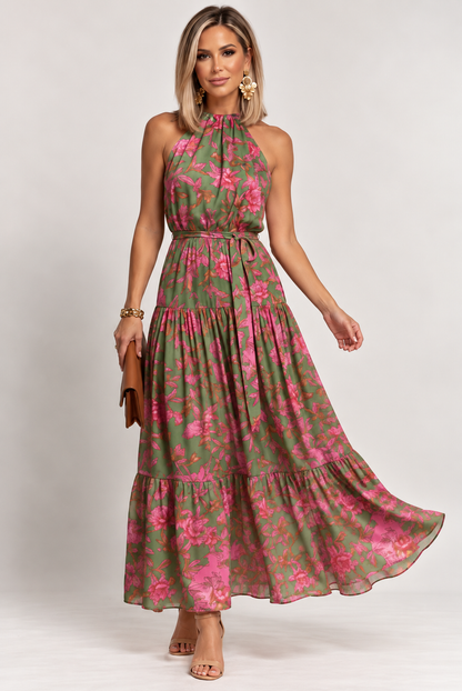 Marguerite | Draped Halter Midi Dress
