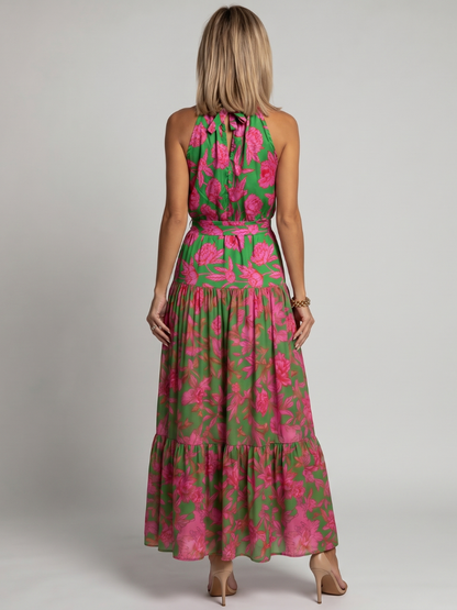 Marguerite | Draped Halter Midi Dress
