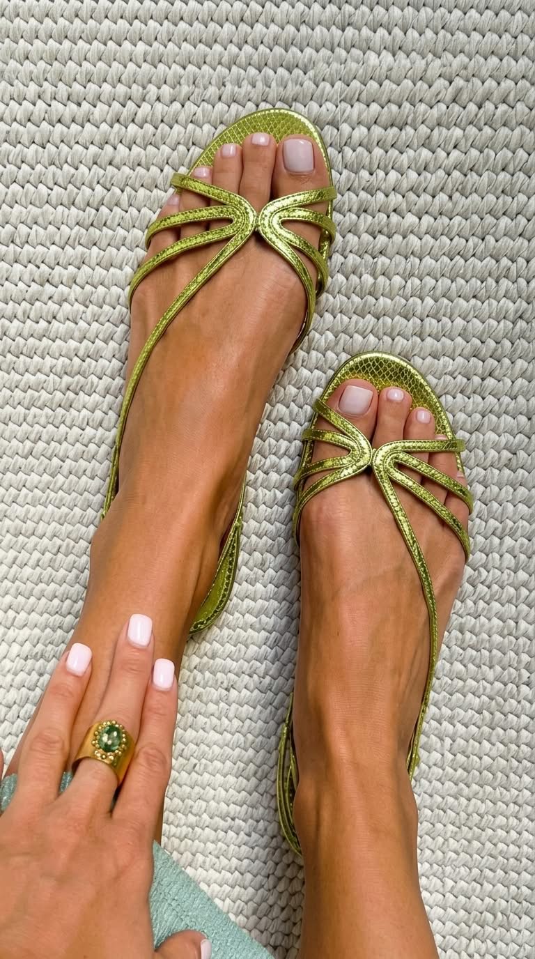 Eleanor | Elegant Gold Vintage Sandals